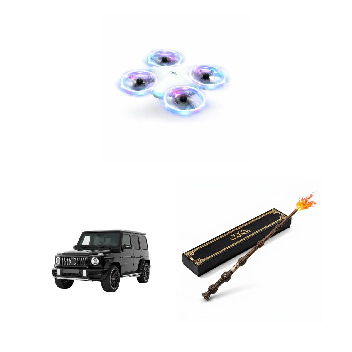 Best Selling Trio: Drone, G-Wagon & Fire Wand Bundle