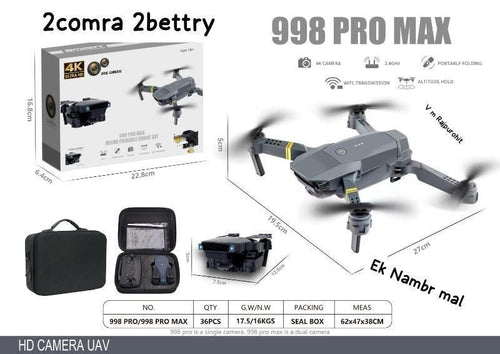 998 pro max drone with dual camera - Image 2