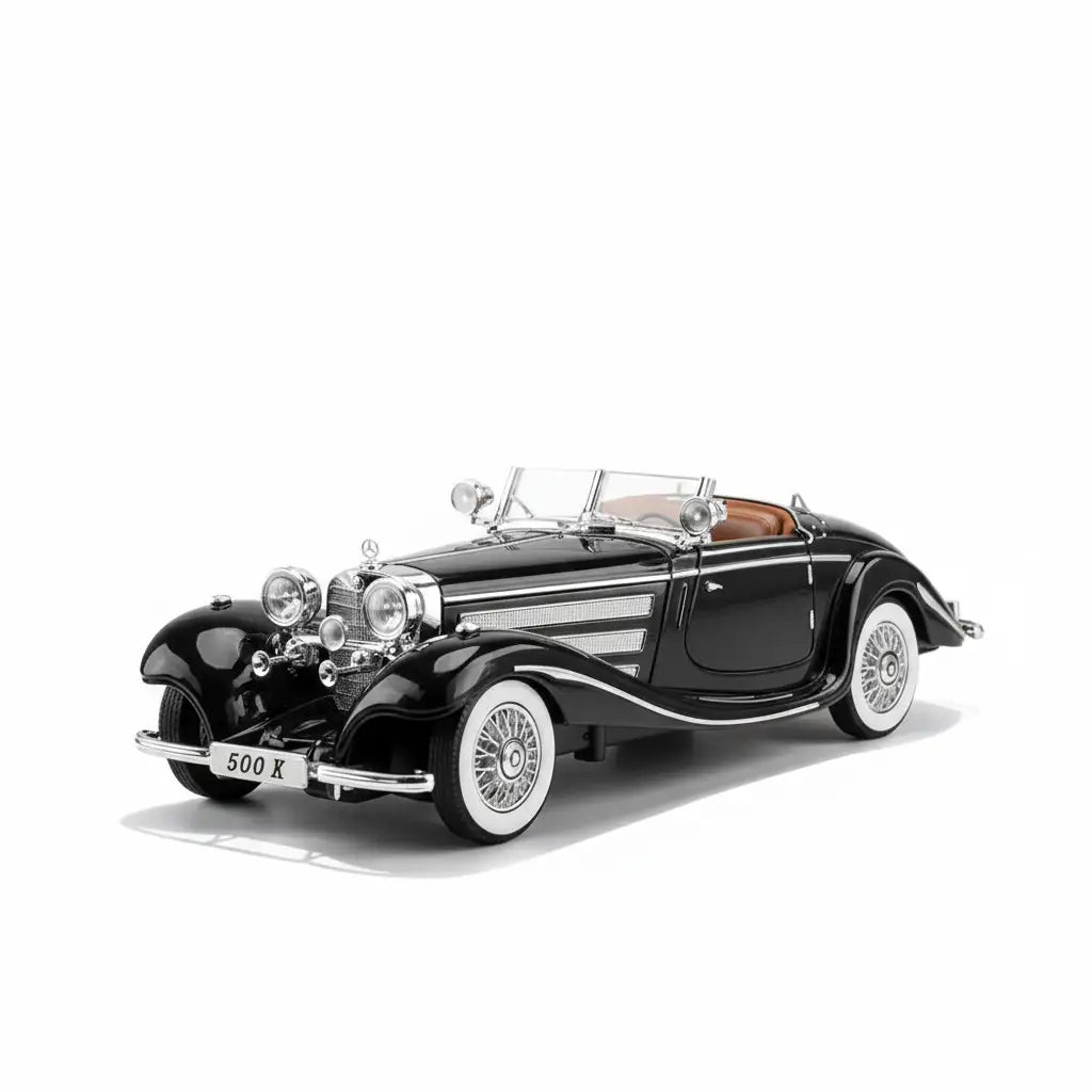 Mercedes Benz 1936 500K Classic Vintage Alloy Diecast Car (1:24)