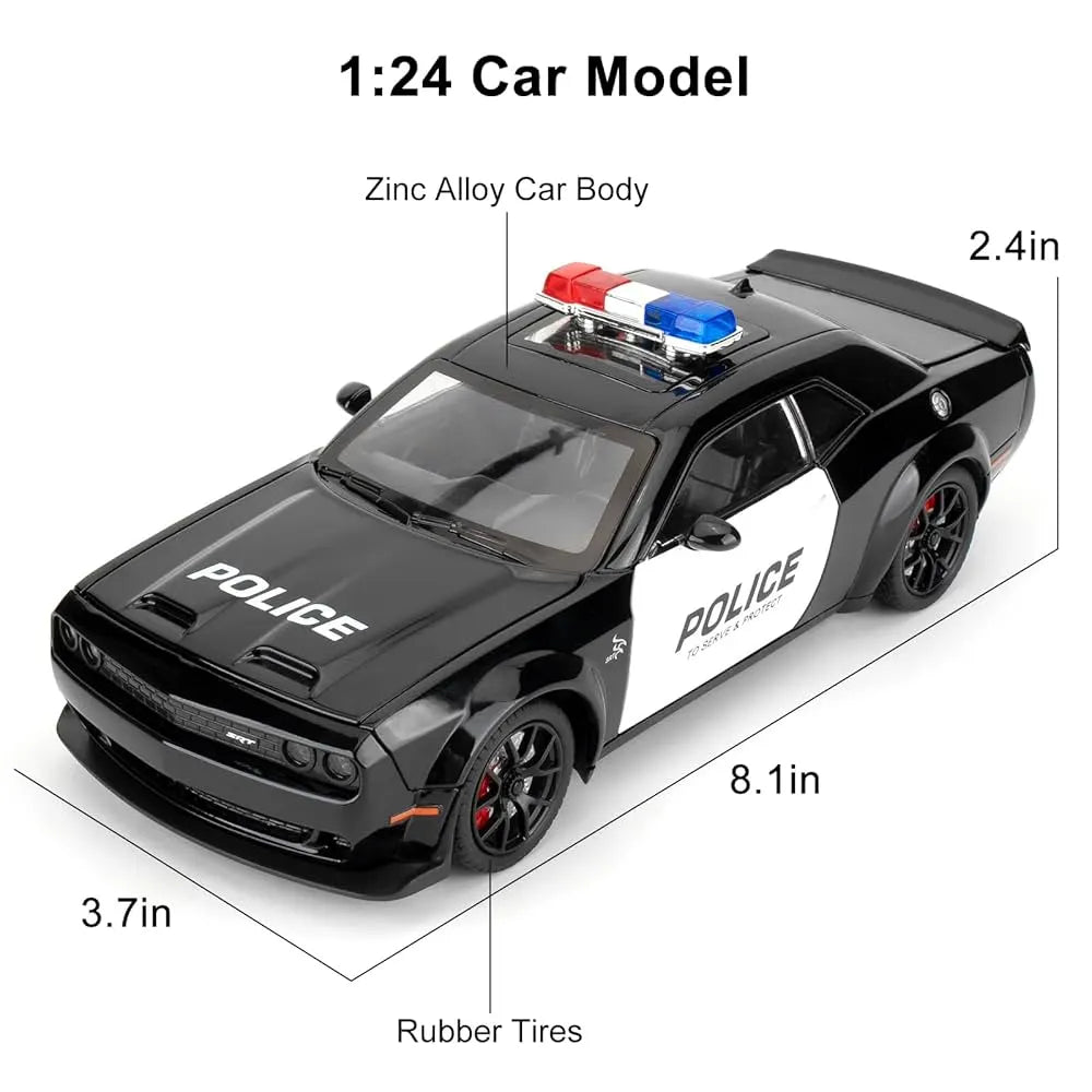 1:24 Police Car Model Dodge Challenger - Image 4